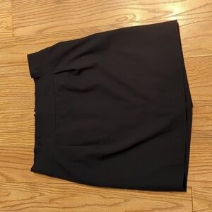 Lane Bryant Black Pencil Skirt with Stretch, Back Slit Women's Size 16